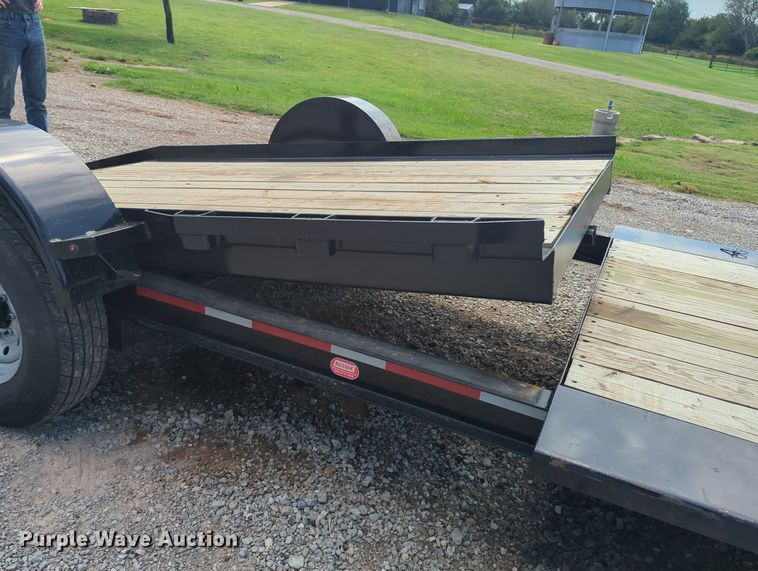 image for item KB9383 2022 Belshe  tilt deck utility trailer