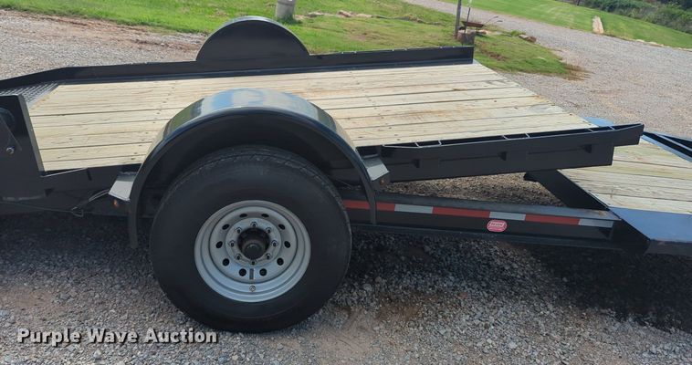 image for item KB9383 2022 Belshe  tilt deck utility trailer