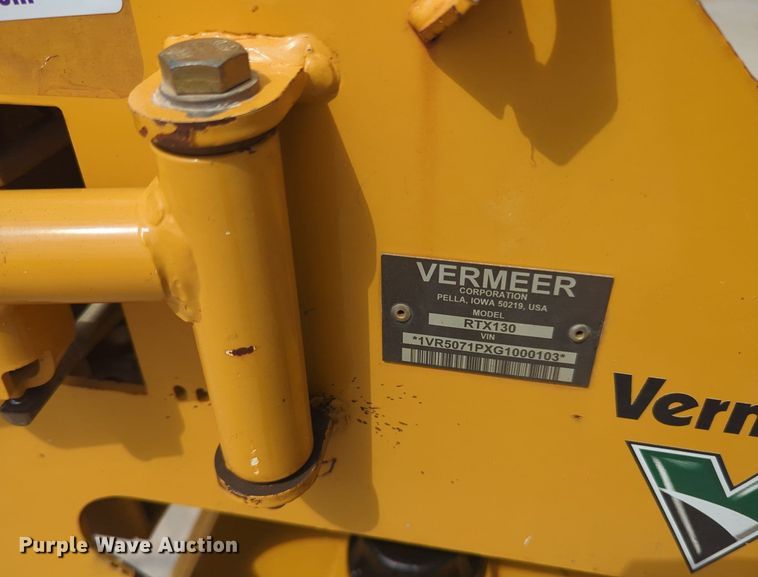 image for item KB9384 2016 Vermeer RTX130  trencher