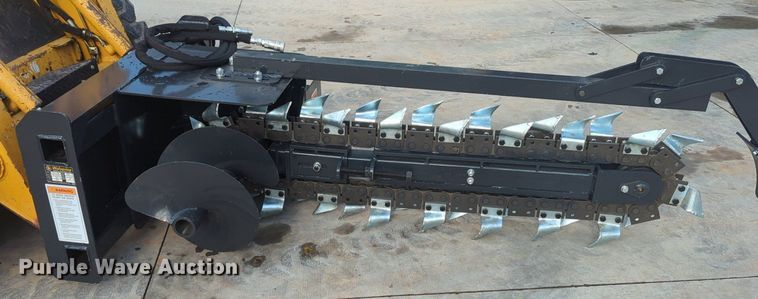 image for item KB9390 2023 Wolverine TCR-12-48H  skid steer trencher