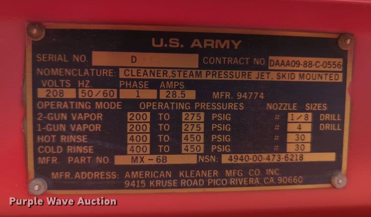 image for item KB9416 Pressure steam cleaner