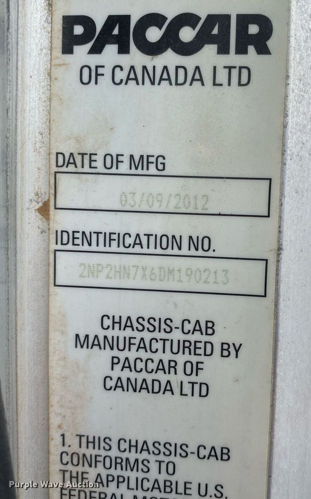 image for item KB9432 2013 Peterbilt PB337  fuel truck