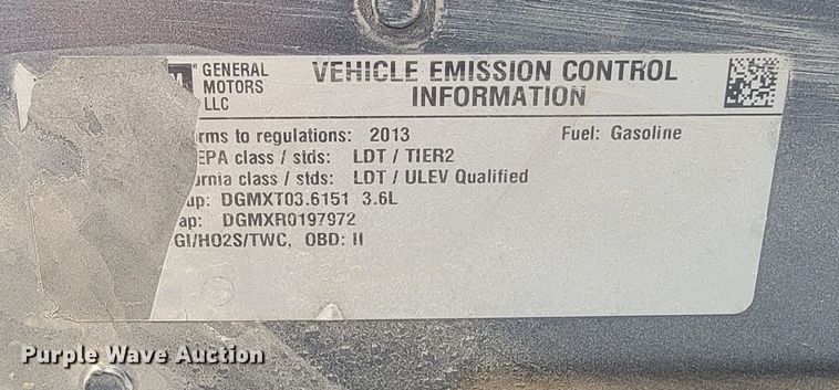 image for item KS9258 2013 Chevrolet Traverse LT  SUV