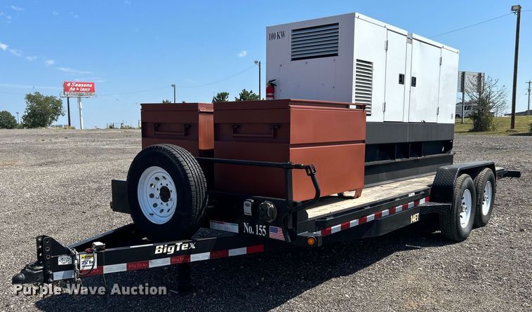 image for item KW9027 2017 Big Tex  equipment trailer with generator
