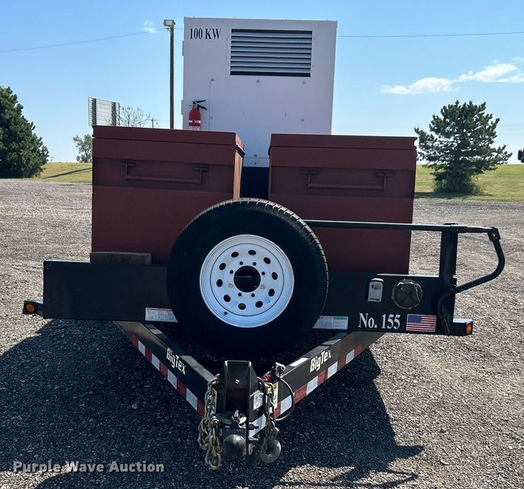 image for item KW9027 2017 Big Tex  equipment trailer with generator