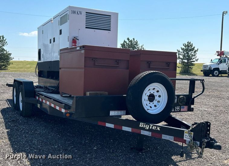 image for item KW9027 2017 Big Tex  equipment trailer with generator