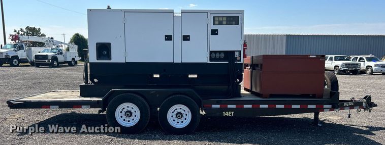 image for item KW9027 2017 Big Tex  equipment trailer with generator