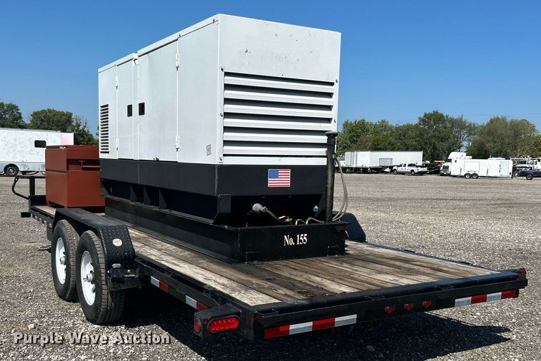image for item KW9027 2017 Big Tex  equipment trailer with generator