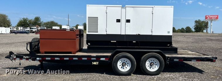 image for item KW9027 2017 Big Tex  equipment trailer with generator