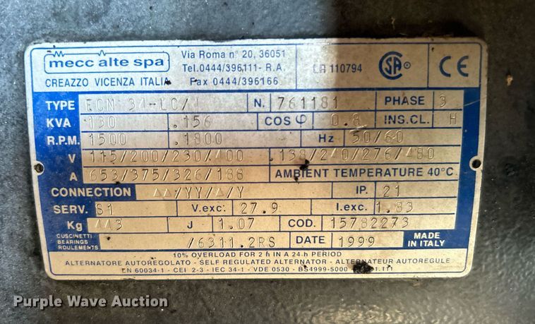 image for item KW9027 2017 Big Tex  equipment trailer with generator