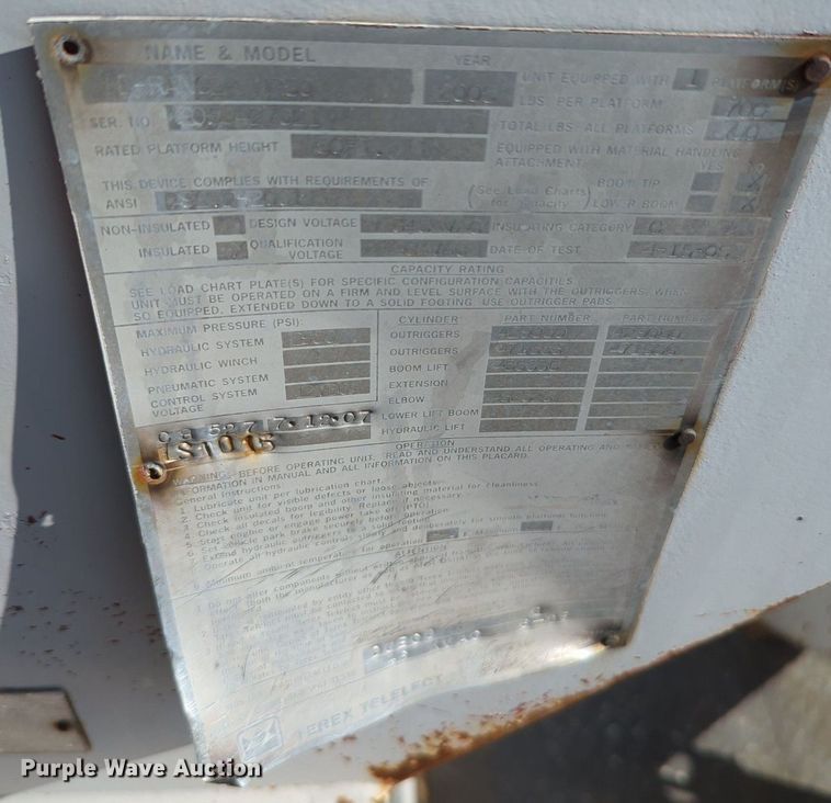 image for item KW9040 2005 Ford F750 Super Duty  bucket truck