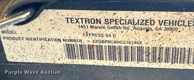 image for item KW9062 EZGO Express S4  golf cart