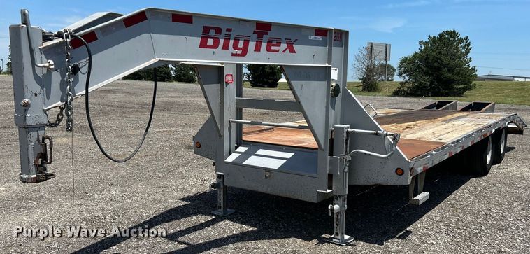 image for item KW9107 2012 Big Tex 22GN-20+5 equipment trailer