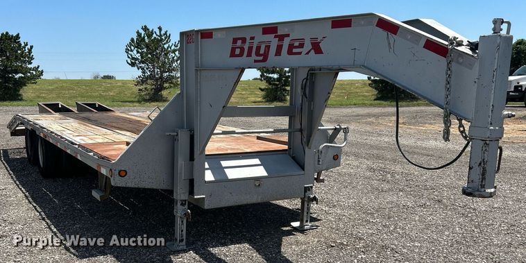 image for item KW9107 2012 Big Tex 22GN-20+5 equipment trailer