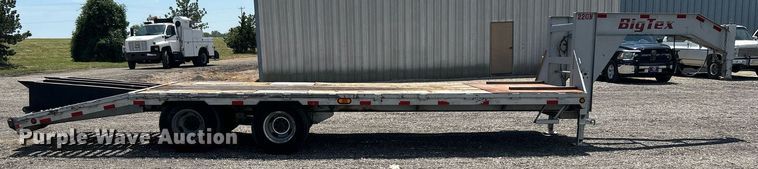 image for item KW9107 2012 Big Tex 22GN-20+5 equipment trailer