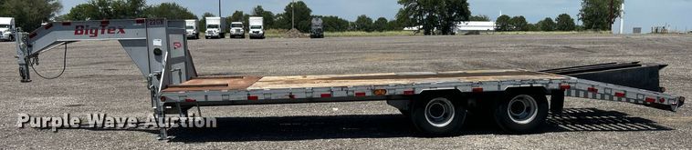image for item KW9107 2012 Big Tex 22GN-20+5 equipment trailer