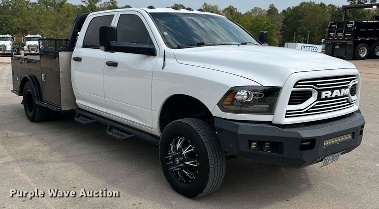 image for item LF9478 2012 Dodge Ram 3500HD  Crew Cab flatbed pickup truck