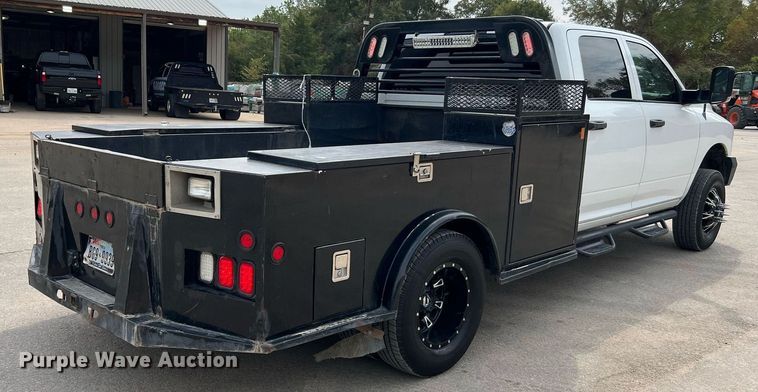 image for item LF9478 2012 Dodge Ram 3500HD  Crew Cab flatbed pickup truck