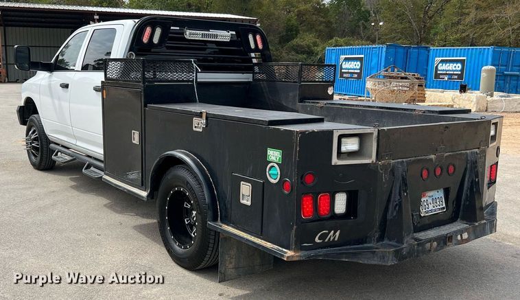 image for item LF9478 2012 Dodge Ram 3500HD  Crew Cab flatbed pickup truck