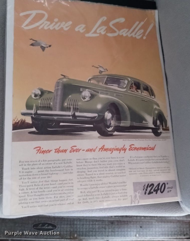 image for item LP9684 1939 Cadillac LaSalle