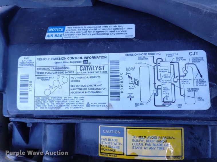 image for item LP9706 1996 Chevrolet Corvette Collectors Edition