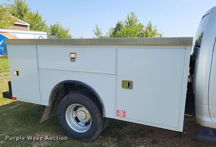 image for item LS9741 2021 Dodge Ram 3500  Crew Cab utility bed pickup truck