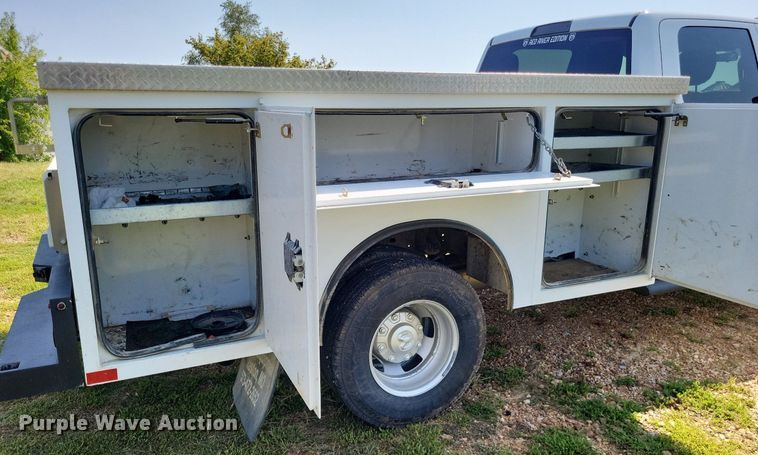 image for item LS9741 2021 Dodge Ram 3500  Crew Cab utility bed pickup truck