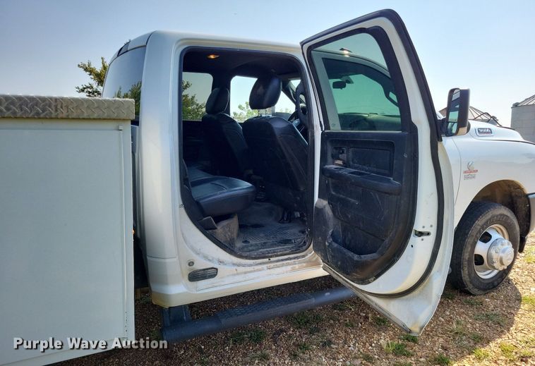 image for item LS9741 2021 Dodge Ram 3500  Crew Cab utility bed pickup truck