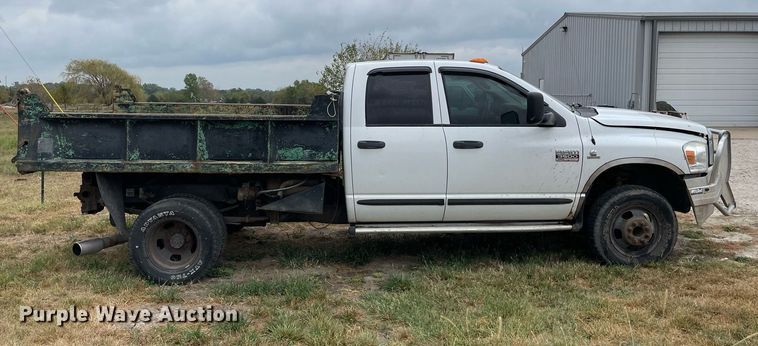 image for item LV9807 2007 Dodge Ram 3500HD  Quad Cab dump bed pickup truck