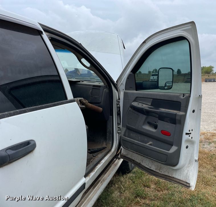 image for item LV9807 2007 Dodge Ram 3500HD  Quad Cab dump bed pickup truck