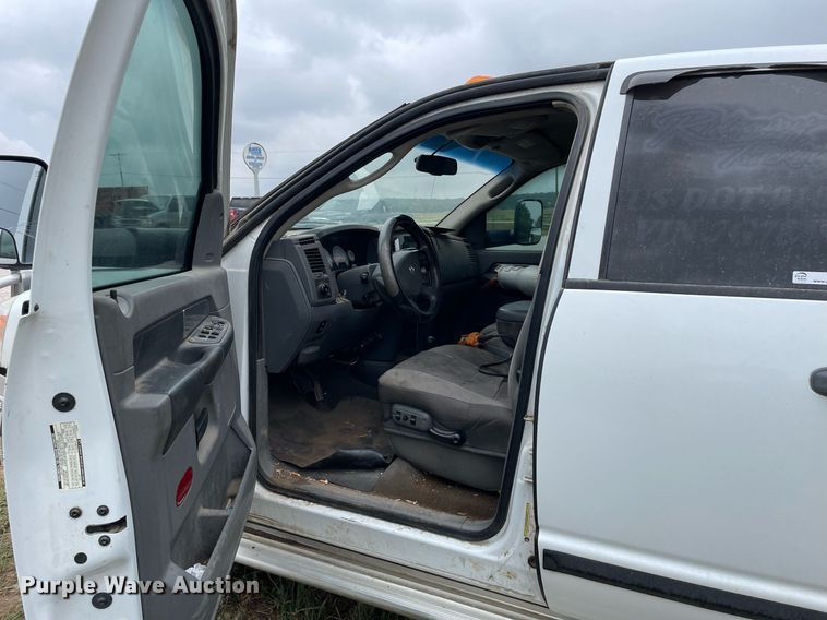 image for item LV9807 2007 Dodge Ram 3500HD  Quad Cab dump bed pickup truck