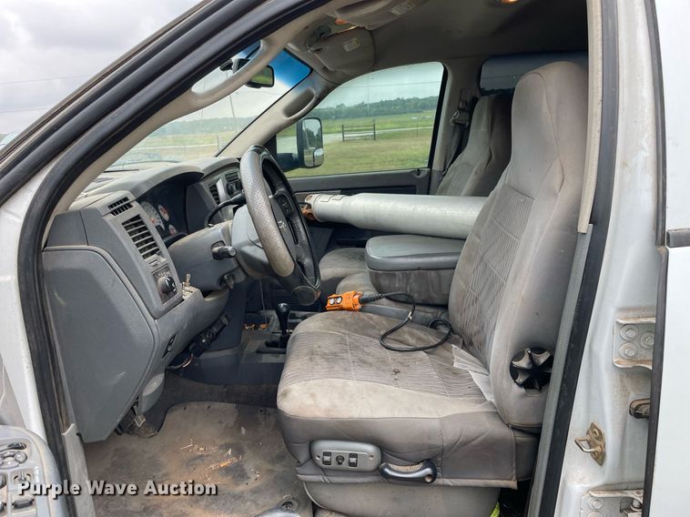 image for item LV9807 2007 Dodge Ram 3500HD  Quad Cab dump bed pickup truck