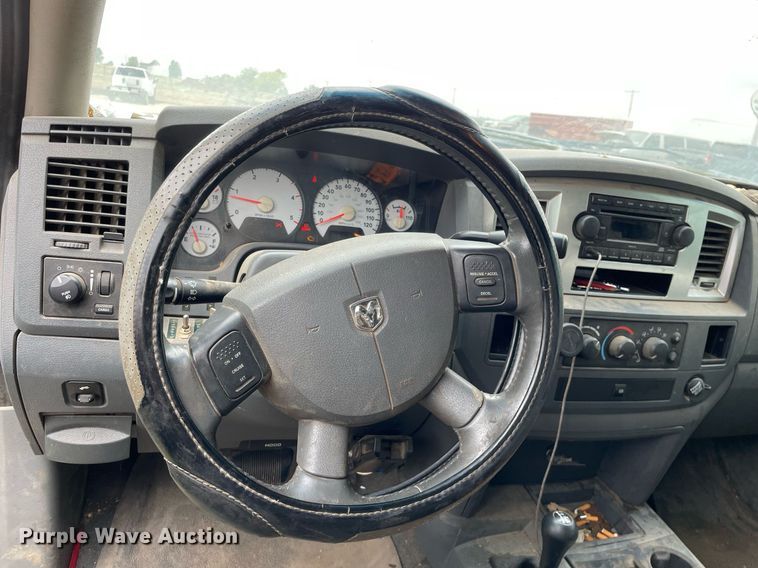 image for item LV9807 2007 Dodge Ram 3500HD  Quad Cab dump bed pickup truck