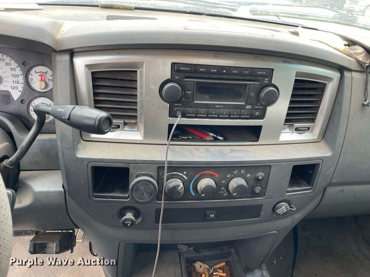 image for item LV9807 2007 Dodge Ram 3500HD  Quad Cab dump bed pickup truck