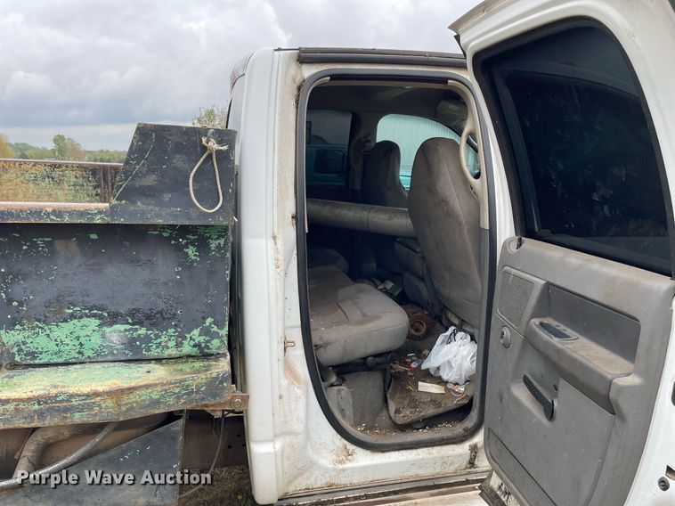 image for item LV9807 2007 Dodge Ram 3500HD  Quad Cab dump bed pickup truck