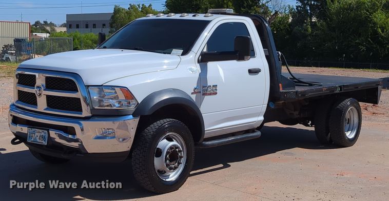 image for item LY9357 2018 Dodge Ram 5500HD  flatbed truck