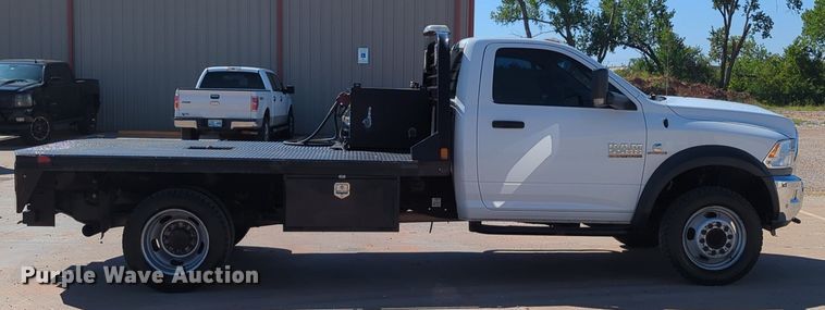 image for item LY9357 2018 Dodge Ram 5500HD  flatbed truck