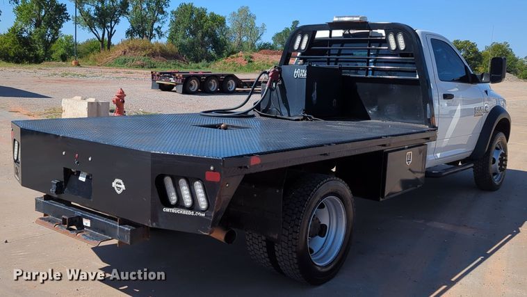 image for item LY9357 2018 Dodge Ram 5500HD  flatbed truck