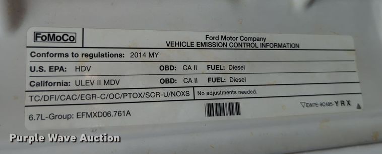 image for item LY9394 2014 Ford F250 Super Duty XL  pickup truck