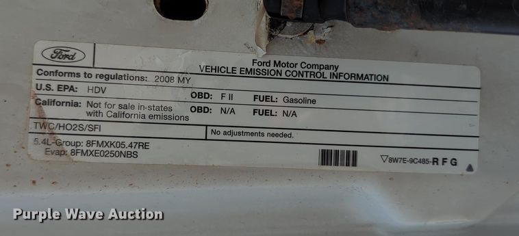 image for item LY9395 2008 Ford F350 Super Duty  pickup truck cab and chassis