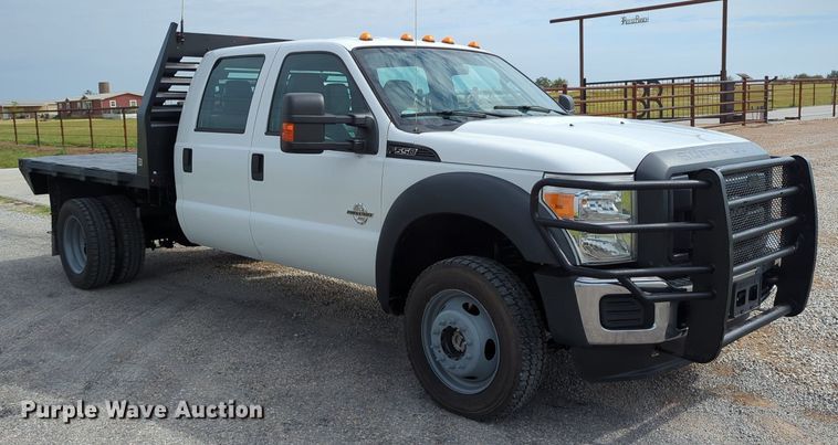 image for item LY9400 2012 Ford F550 Super Duty  Crew Cab flatbed truck