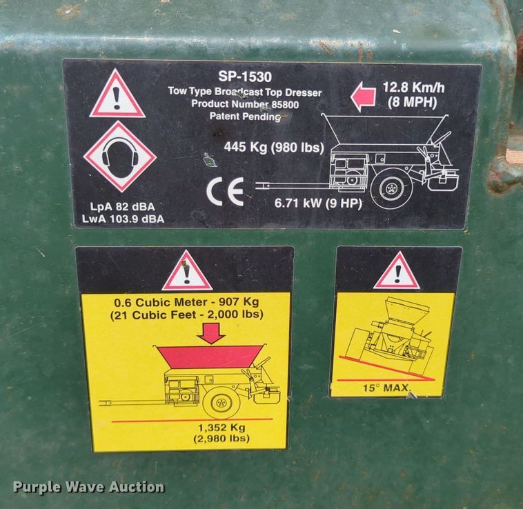 image for item LY9401 Turfco SP-1530  top dresser