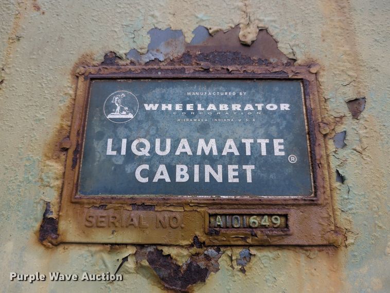 image for item LY9408 Wheelabrator Liquamatte  media sand blasting cabinet