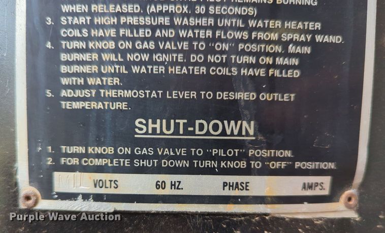 image for item LY9417 (2) Hendy HWH1500 steam pressure heaters