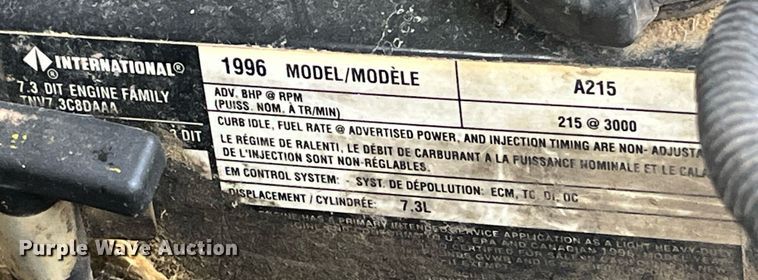 image for item MG9467 1996 Ford F450 Super Duty  flatbed truck