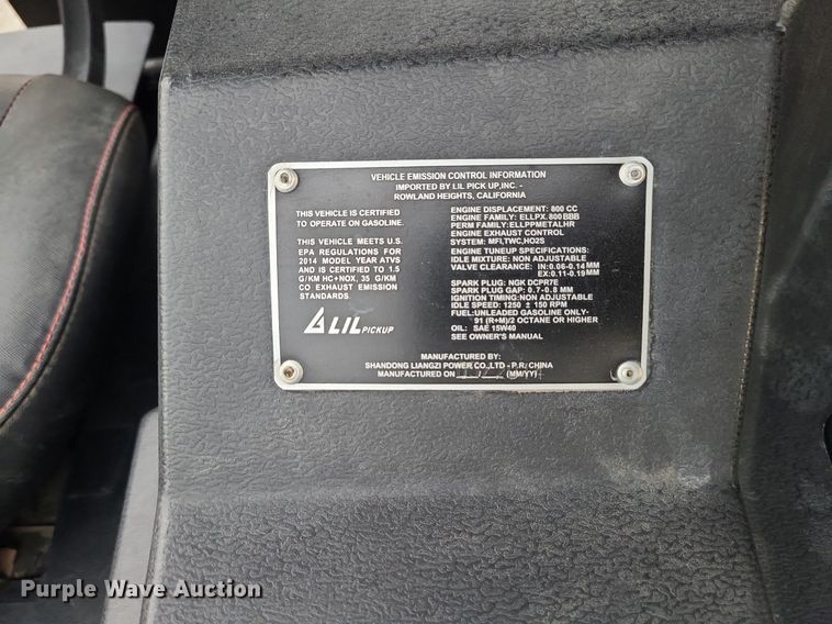 image for item MJ9316 2014 Odes 7800 - 2/1  utility vehicle