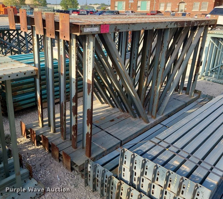 Tbolt pallet racking in Kansas City, MO Item MJ9348 sold Purple Wave