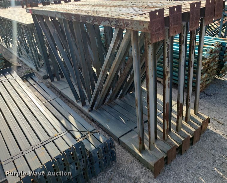 Tbolt pallet racking in Kansas City, MO Item MJ9348 sold Purple Wave