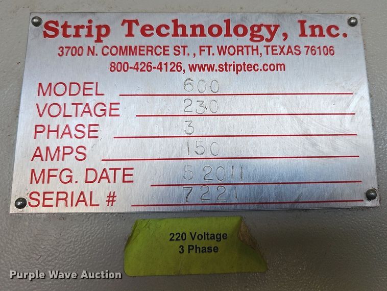 image for item MP9445 2011 Strip-Tec 600  cable granulator and separator