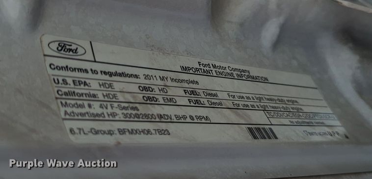 image for item MX9376 2011 Ford F550 Super Duty  SuperCab utility / service truck